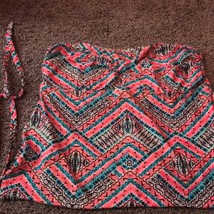 Catalina swim top with fun pattern!